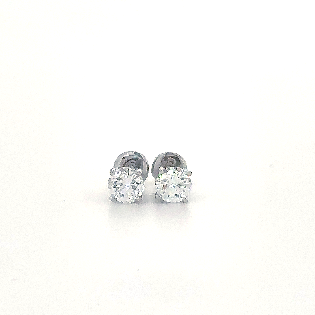 Silver Classic Stud Earrings