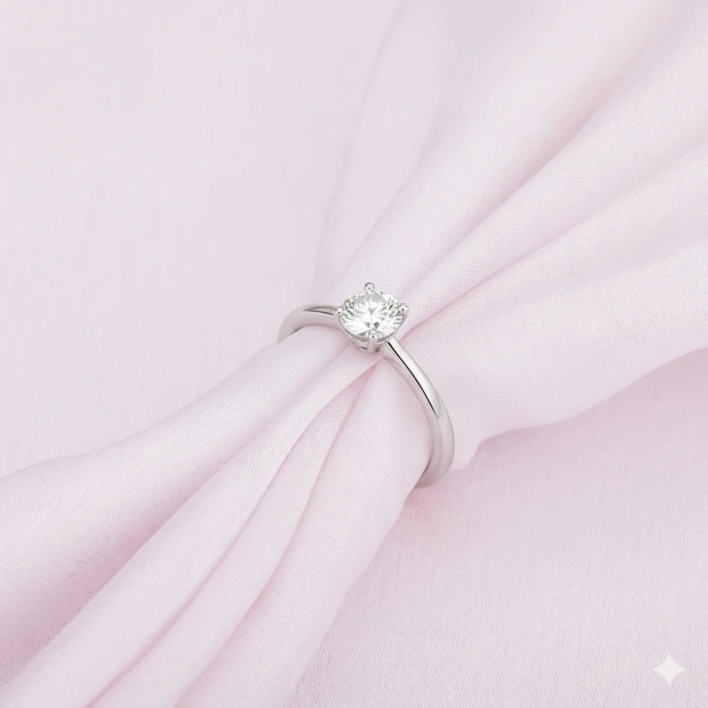 Silver Petite Stone Ring