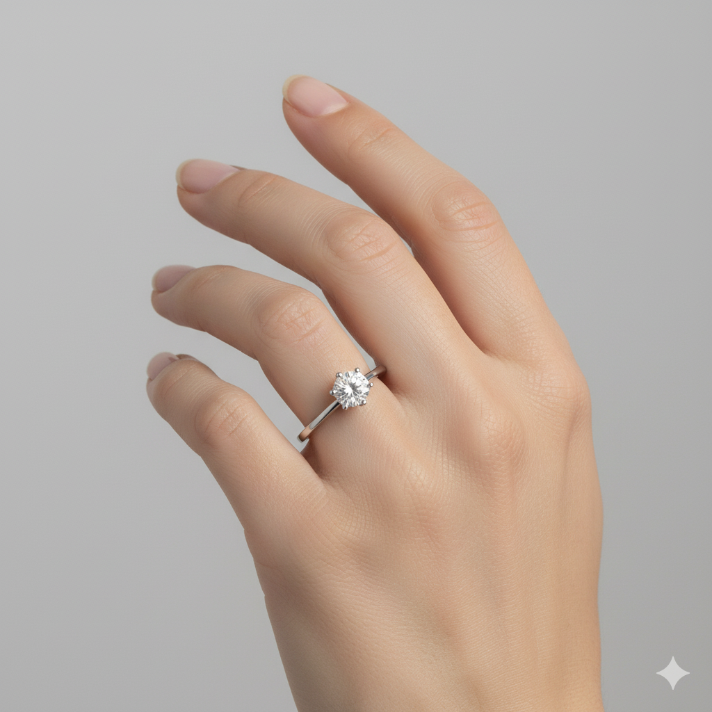 Silver Petite Stone Ring