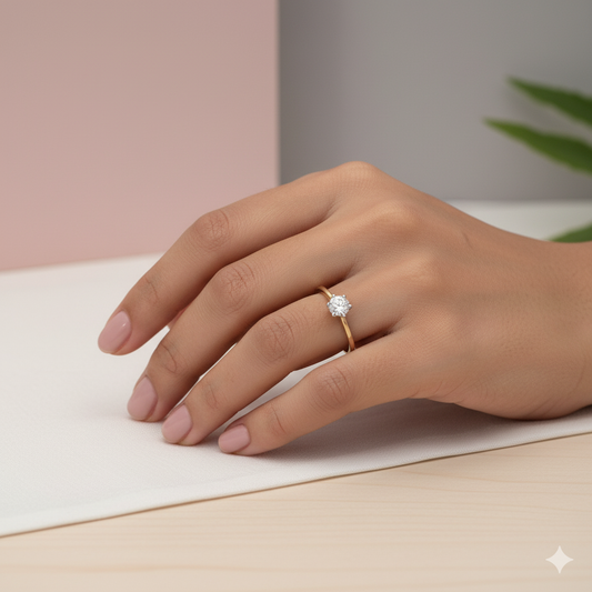 Gold Timeless Solitaire Ring