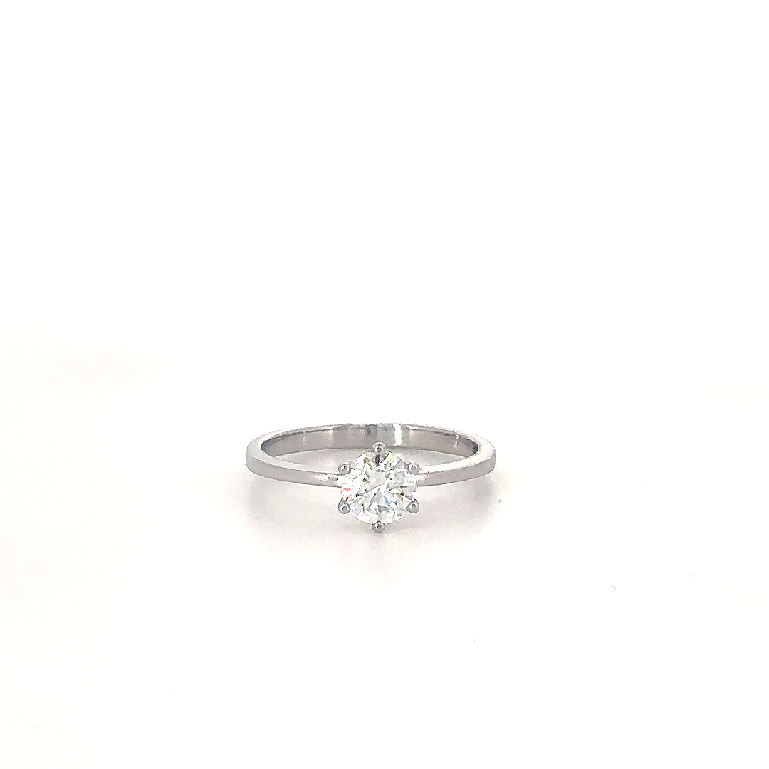 Silver Petite Stone Ring