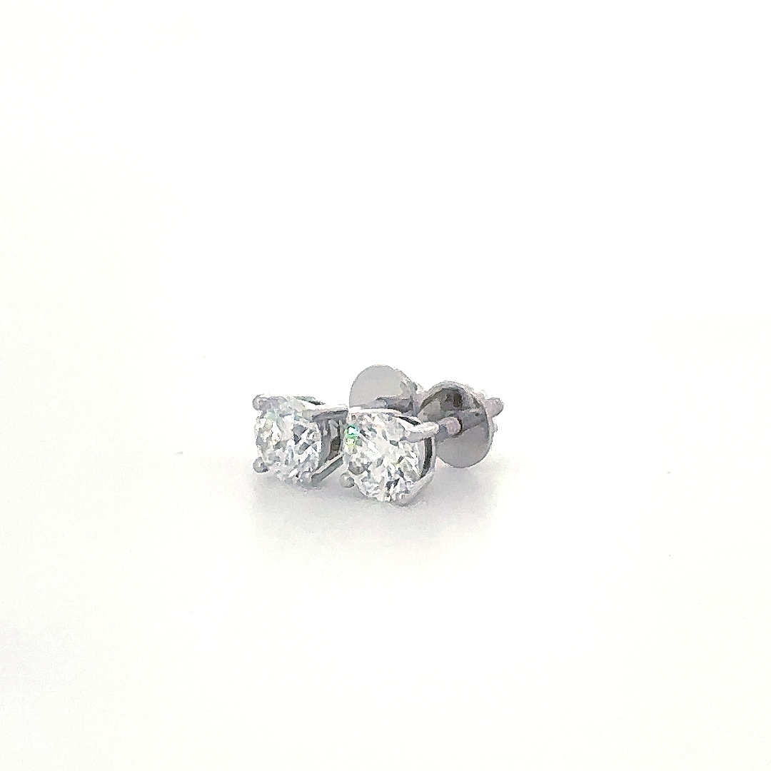 Silver Classic Stud Earrings