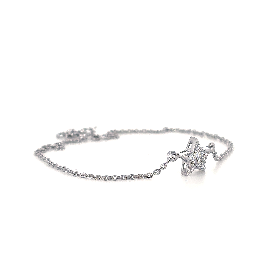 Silver Minimal Charm Bracelet