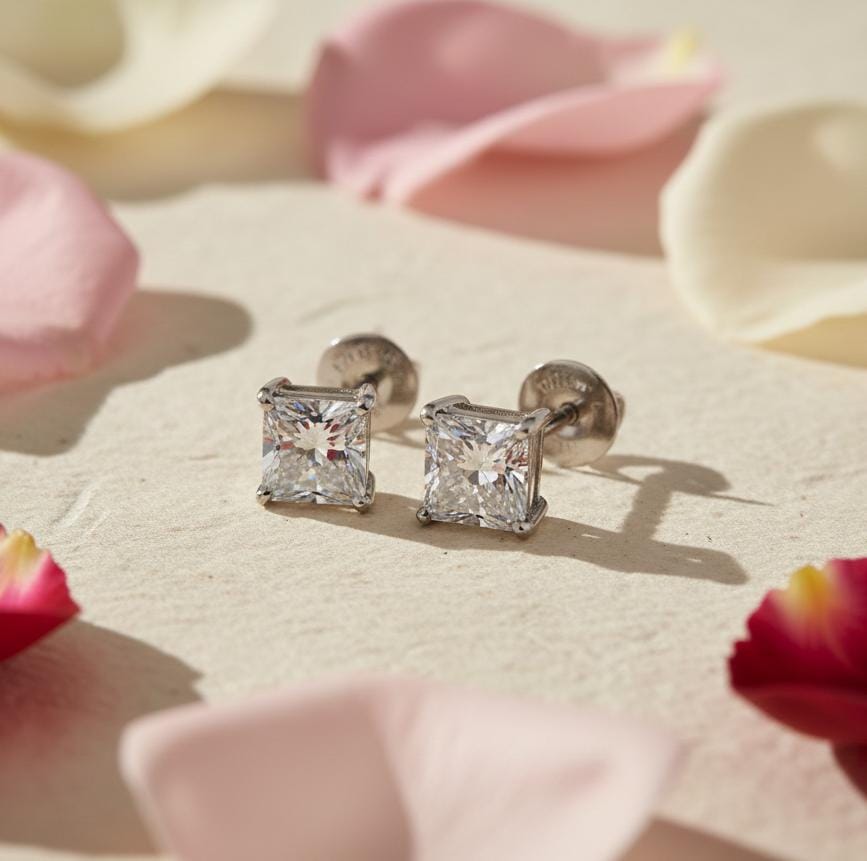 Silver Minimal Stud Earrings