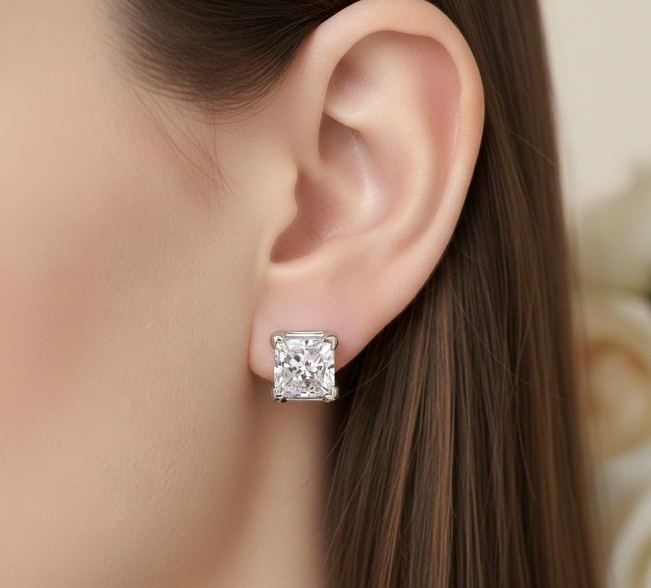 Silver Minimal Stud Earrings