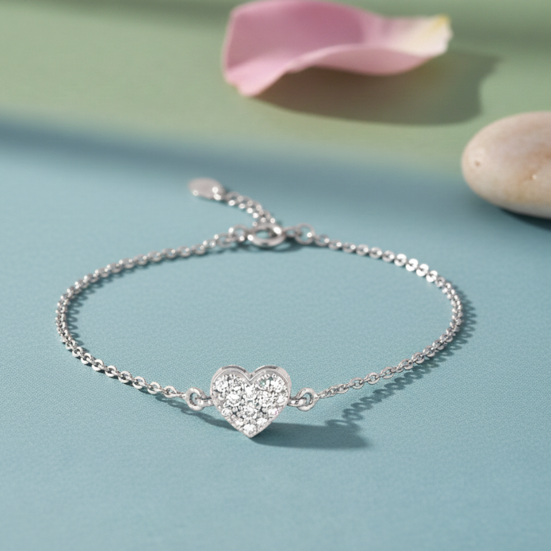 Silver Floral Bracelet