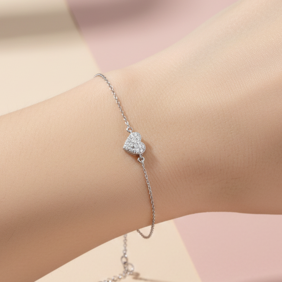 Silver Floral Bracelet