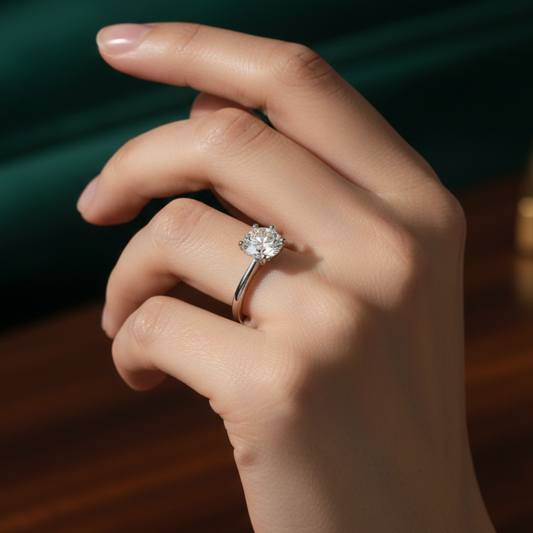 Silver Diamond Accent Ring